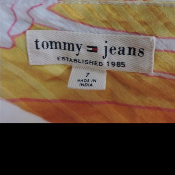 Tommy Jeans Hawaiian Skirt Juniors size 7 - Picture 5 of 9